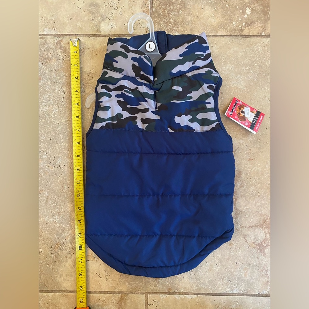 Size Large puppy coat